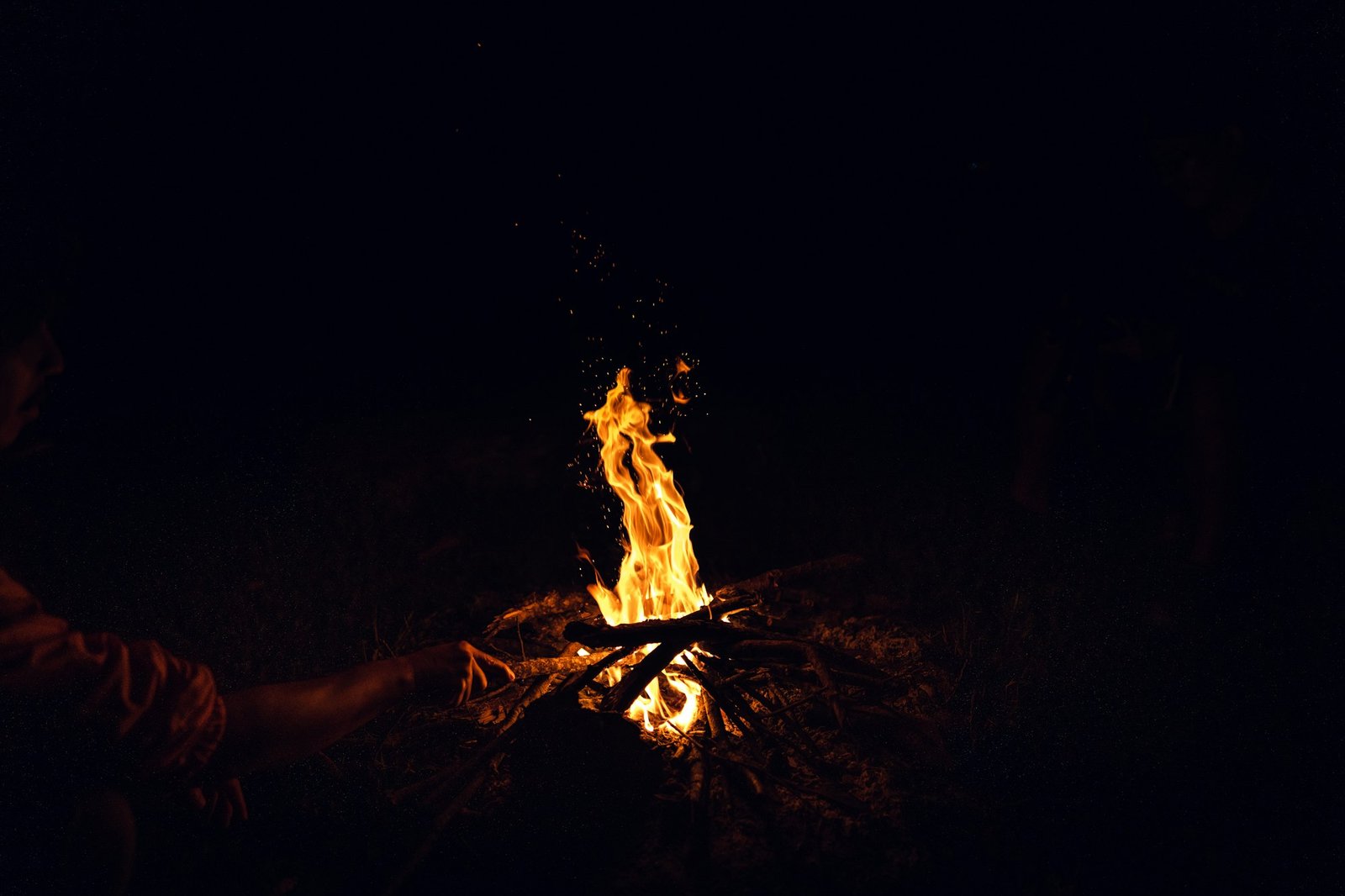 Bonfire at night